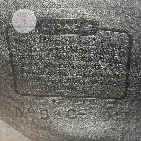 Vintage Coach Abbie Zip Bag 9017 Black 1998 USA - Picture 7 of 10